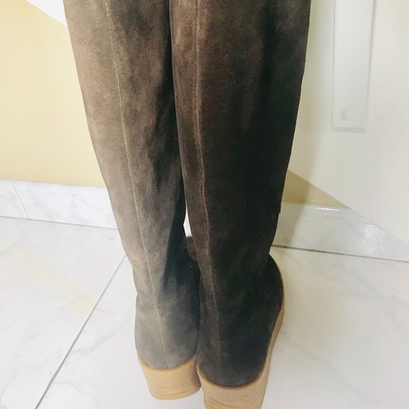 MICHAEL KORS Shearling LaceUp Chocolate Brown Boot - Picture 5 of 7